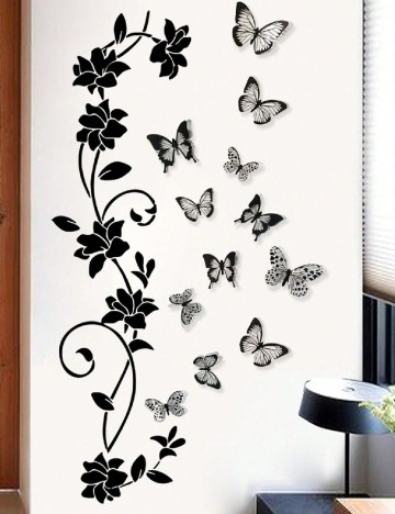 Sticker autocolant SHEIN, negru