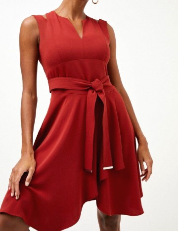 Rochie scurta Karen Millen, rosu
