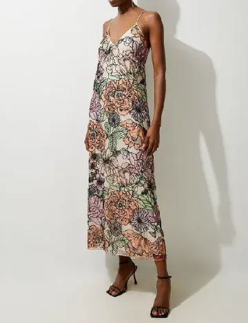 Rochie medie Karen Millen, floral Floral print