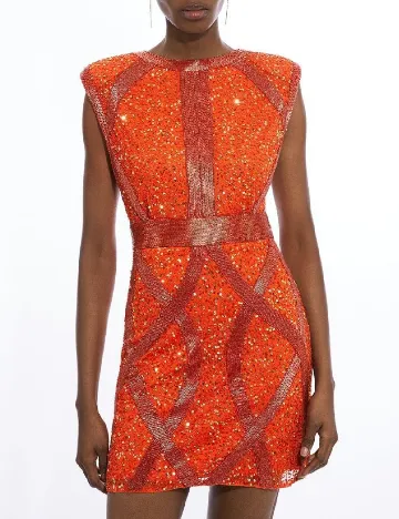 Rochie scurta Karen Millen, portocaliu Portocaliu