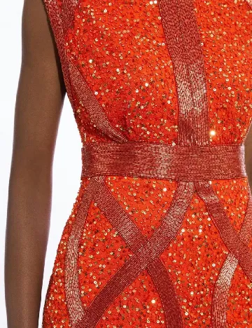 Rochie scurta Karen Millen, portocaliu Portocaliu