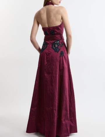 Rochie lunga Karen Millen, pruna