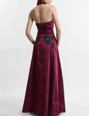 Rochie lunga Karen Millen, pruna Mov