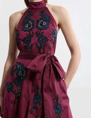 Rochie lunga Karen Millen, pruna Mov