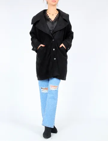 Palton SHEIN, negru Negru