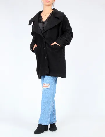 Palton SHEIN, negru Negru