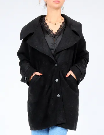 Palton SHEIN, negru Negru