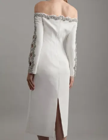 Rochie medie Karen Millen, alb Alb