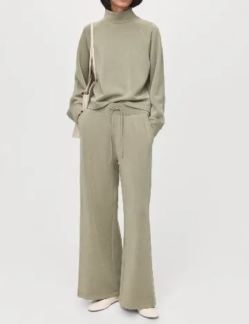 Pantaloni Mango, verde Verde