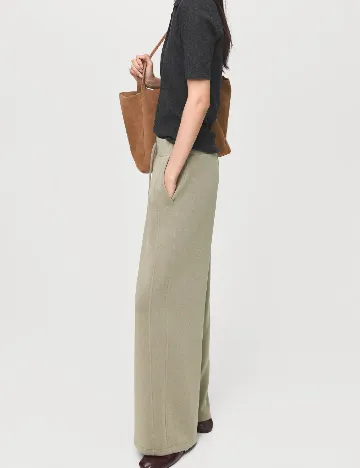 Pantaloni Mango, verde Verde