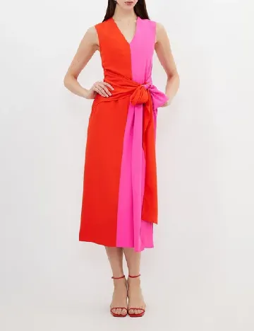 Rochie medie Karen Millen, rosu/roz Rosu