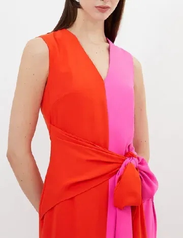 Rochie medie Karen Millen, rosu/roz Rosu