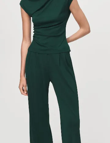 Pantaloni Mango, verde Verde