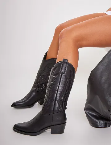 Cizme PrettyLittleThing, negru Negru