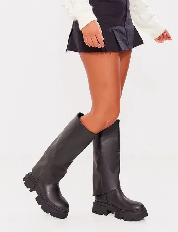 Cizme PrettyLittleThing, negru Negru