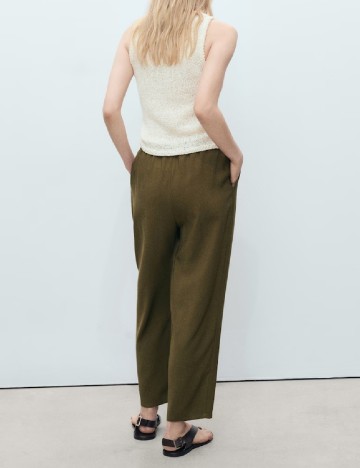 Pantaloni Mango, kaki