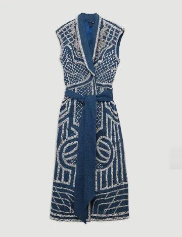 Rochie medie Karen Millen, albastru Albastru