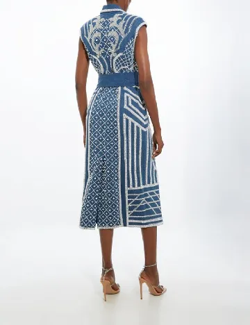 Rochie medie Karen Millen, albastru Albastru