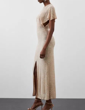 Rochie lunga Karen Millen, crem