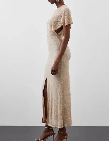 Rochie lunga Karen Millen, crem Crem