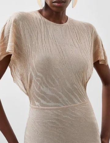 Rochie lunga Karen Millen, crem