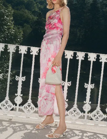 Rochie lunga Mango, roz Roz