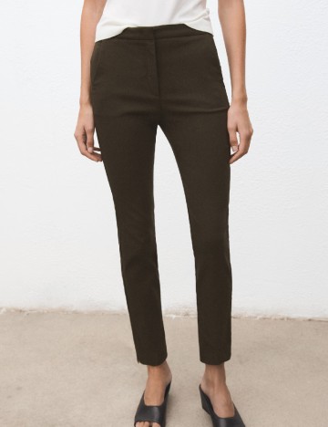 Pantaloni Mango, kaki