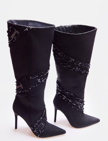 Cizme PrettyLittleThing, negru