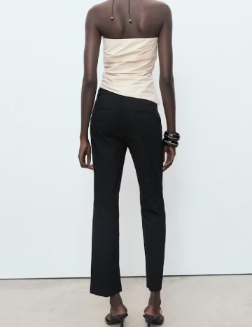 Pantaloni Mango, negru
