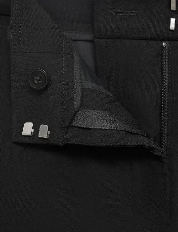 Pantaloni Mango, negru Negru