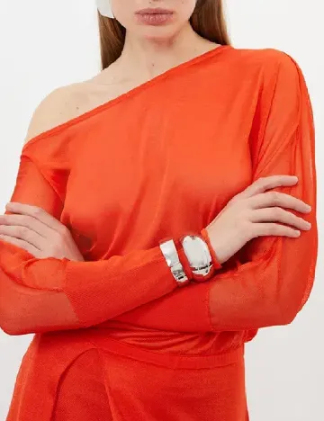 Rochie lunga Karen Millen, portocaliu Portocaliu