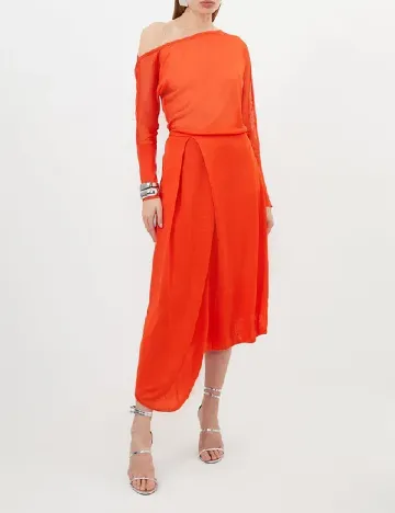 Rochie lunga Karen Millen, portocaliu Portocaliu