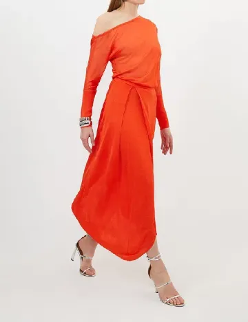 Rochie lunga Karen Millen, portocaliu Portocaliu
