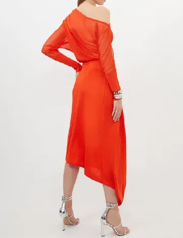 Rochie lunga Karen Millen, portocaliu Portocaliu