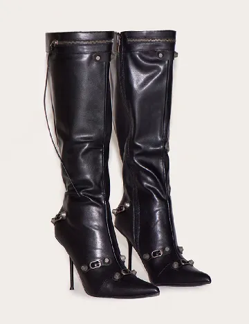 Cizme PrettyLittleThing, negru Negru