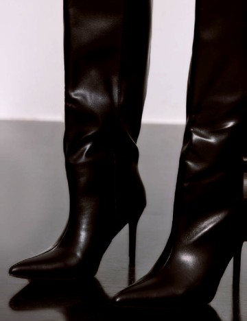 Cizme PrettyLittleThing, negru