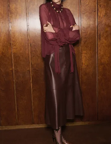 Bluza Mango, visiniu Rosu