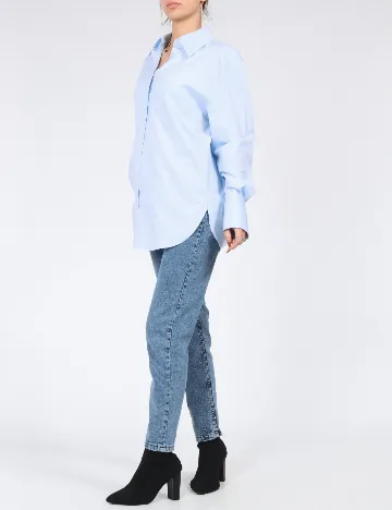 Camasa Oversize Mango, albastru Albastru