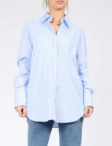 Camasa Oversize Mango, albastru Albastru