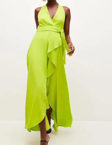 Rochie lunga Karen Millen, verde Verde
