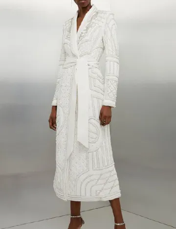 Rochie medie Karen Millen, alb Alb