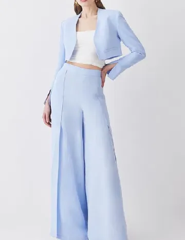 Blazer Karen Millen, bleu Albastru