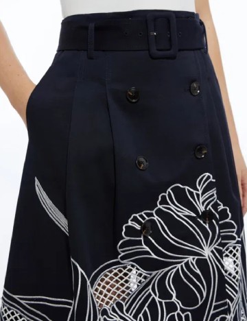 Fusta Karen Millen, bleumarin