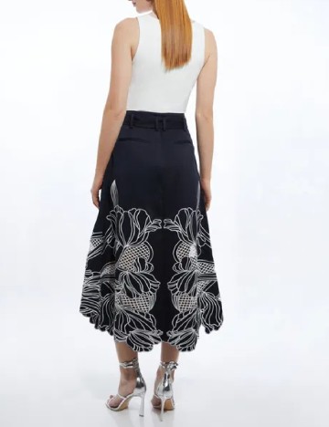 Fusta Karen Millen, bleumarin
