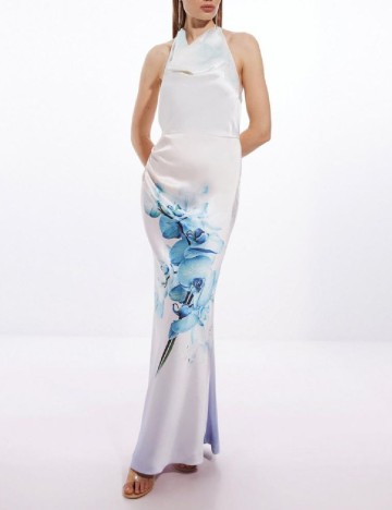 Rochie lunga Karen Millen, alb