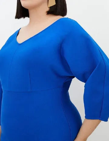 Rochie scurta Karen Millen Plus Size, albastru Albastru