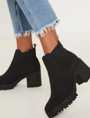 Botine PrettyLittleThing, negru Negru