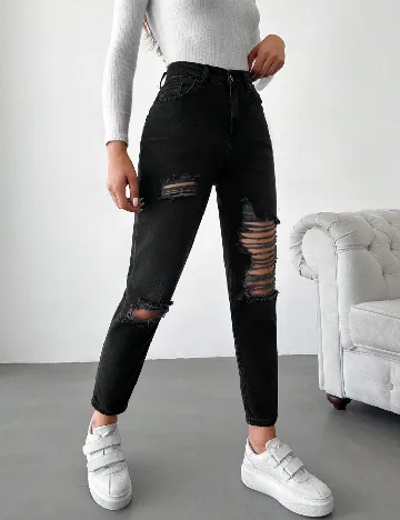 Blugi SHEIN, negru Negru