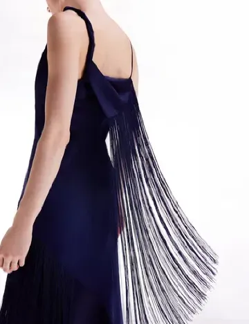 Rochie lunga Karen Millen, bleumarin Albastru