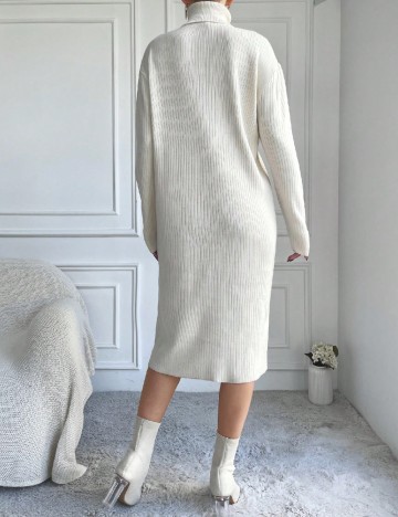 Rochie medie SHEIN, ecru